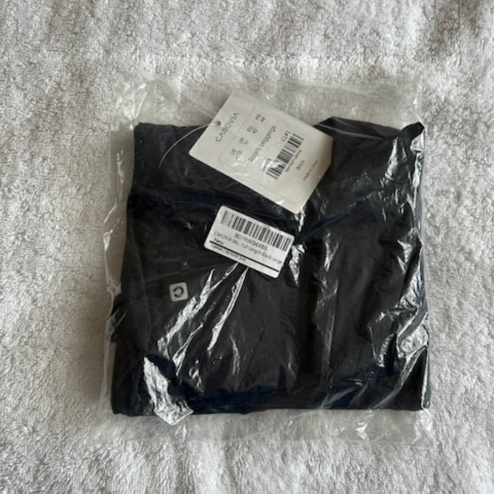 Carovia Workout Leggings Black Large NWT - Picture 2 of 11